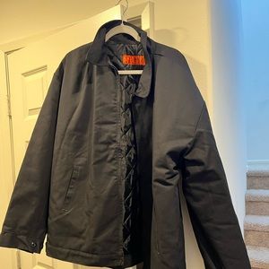 Mens work black jacket NEW size 2xl red kap